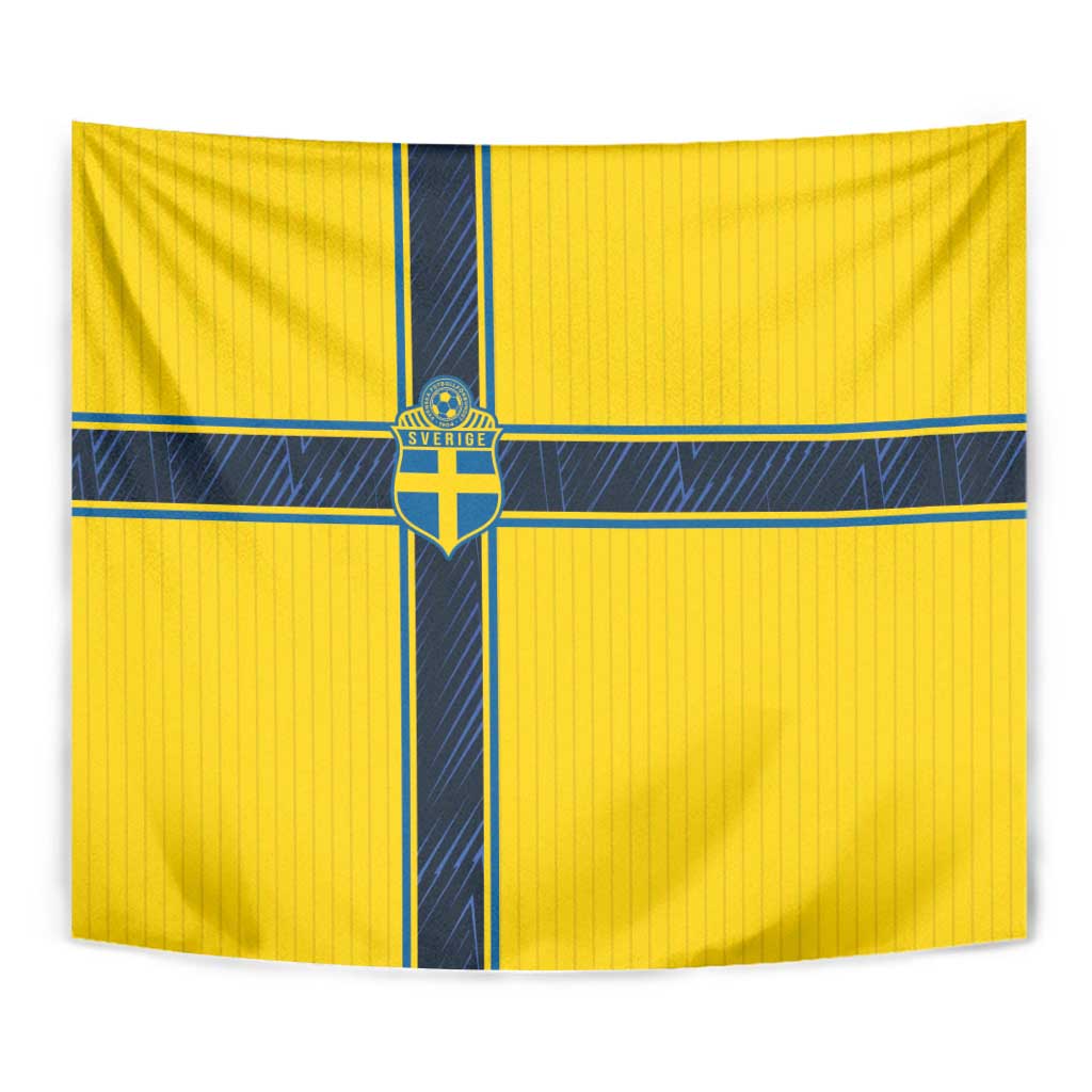 Sweden National Football Tapestry Glory The Blue and Yellow - Wonder Print Shop