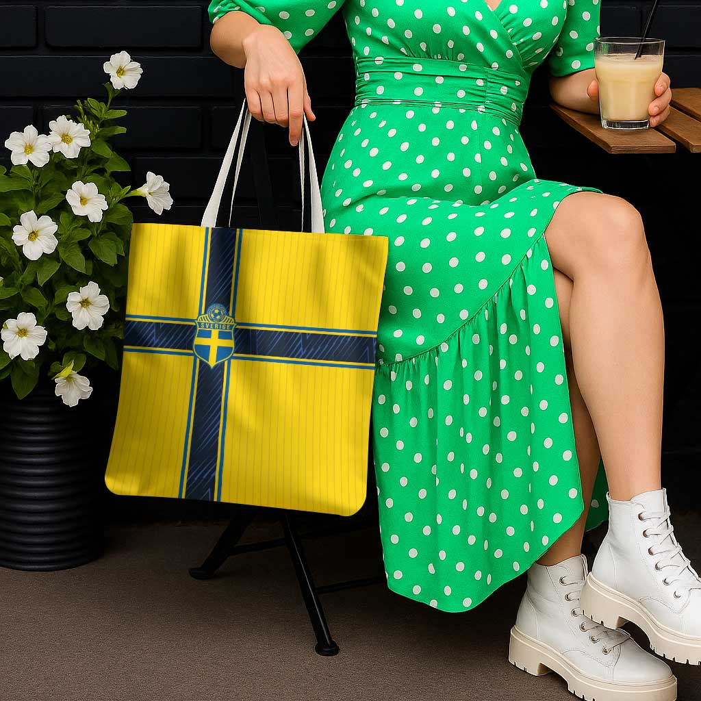 Sweden National Football Tote Bag Glory The Blue and Yellow - Wonder Print Shop