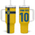 Custom Sweden National Football Tumbler With Handle Glory The Blue and Yellow - Wonder Print Shop