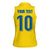 Custom Sweden National Football Women Sleeveless Polo Shirt Glory The Blue and Yellow - Wonder Print Shop