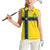 Custom Sweden National Football Women Sleeveless Polo Shirt Glory The Blue and Yellow - Wonder Print Shop