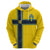 Custom Sweden National Football Zip Hoodie Glory The Blue and Yellow - Wonder Print Shop