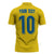 Custom Sweden National Football Zipper Polo Shirt Glory The Blue and Yellow - Wonder Print Shop