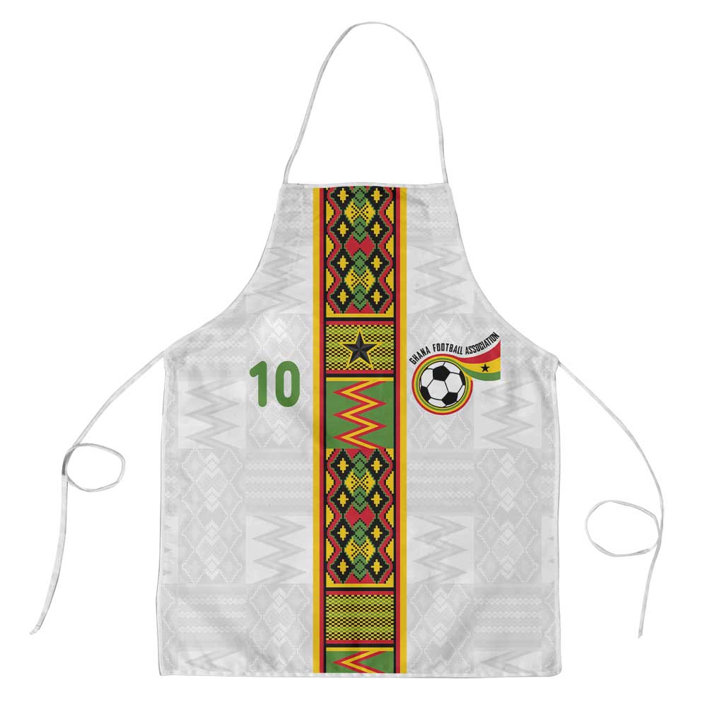 Custom Ghana National Football Apron Traditional African Motifs Sporty Style - Wonder Print Shop