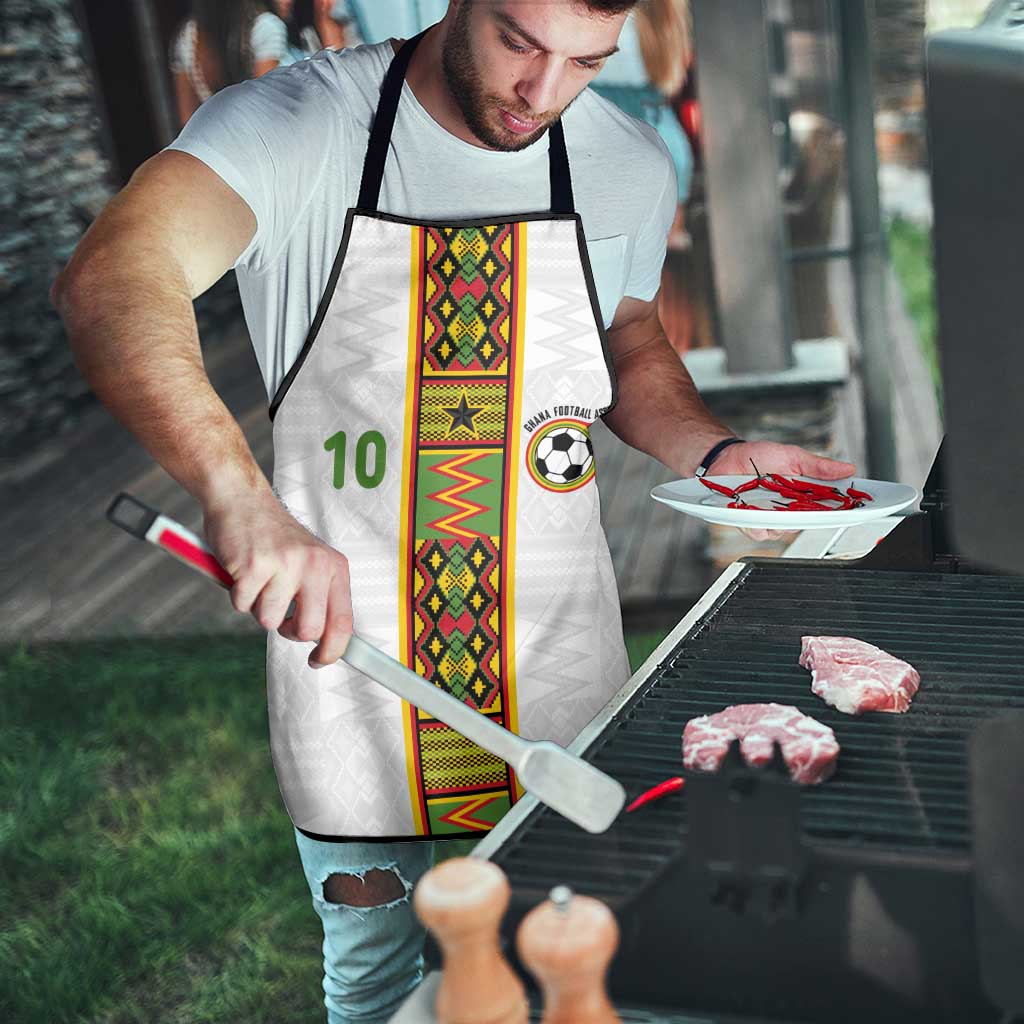 Custom Ghana National Football Apron Traditional African Motifs Sporty Style - Wonder Print Shop