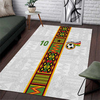 Custom Ghana National Football Area Rug Traditional African Motifs Sporty Style - Wonder Print Shop