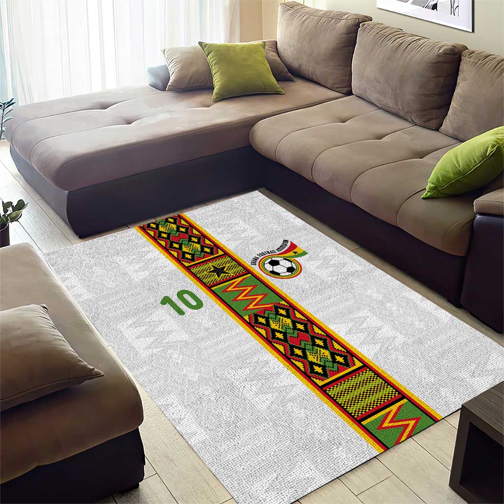 Custom Ghana National Football Area Rug Traditional African Motifs Sporty Style - Wonder Print Shop
