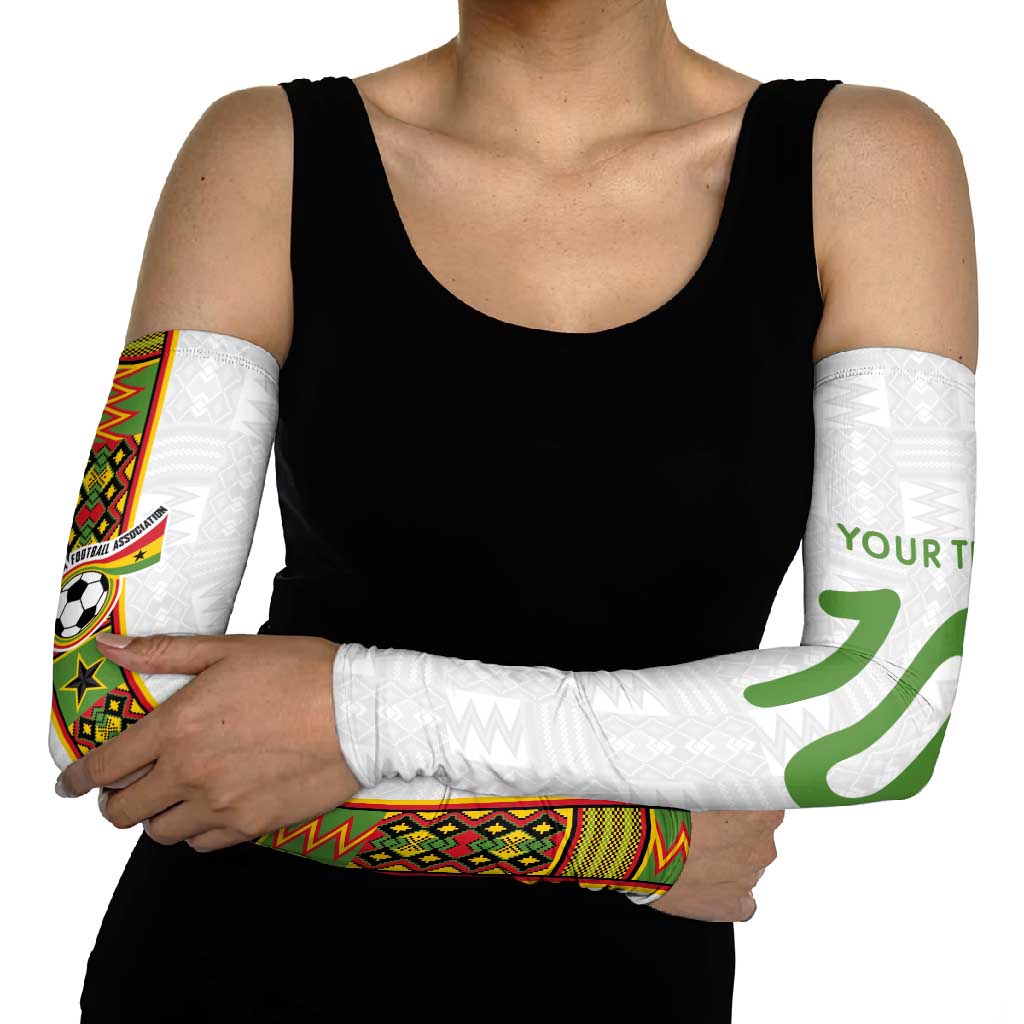 Custom Ghana National Football Arm Sleeves Traditional African Motifs Sporty Style - Wonder Print Shop