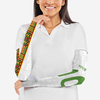 Custom Ghana National Football Arm Sleeves Traditional African Motifs Sporty Style - Wonder Print Shop