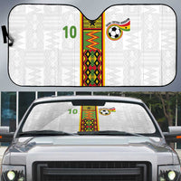 Custom Ghana National Football Auto Sun Shade Traditional African Motifs Sporty Style - Wonder Print Shop