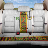 Custom Ghana National Football Back Car Seat Cover Traditional African Motifs Sporty Style - Wonder Print Shop