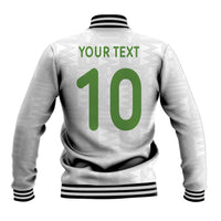 Custom Ghana National Football Baseball Jacket Traditional African Motifs Sporty Style - Wonder Print Shop