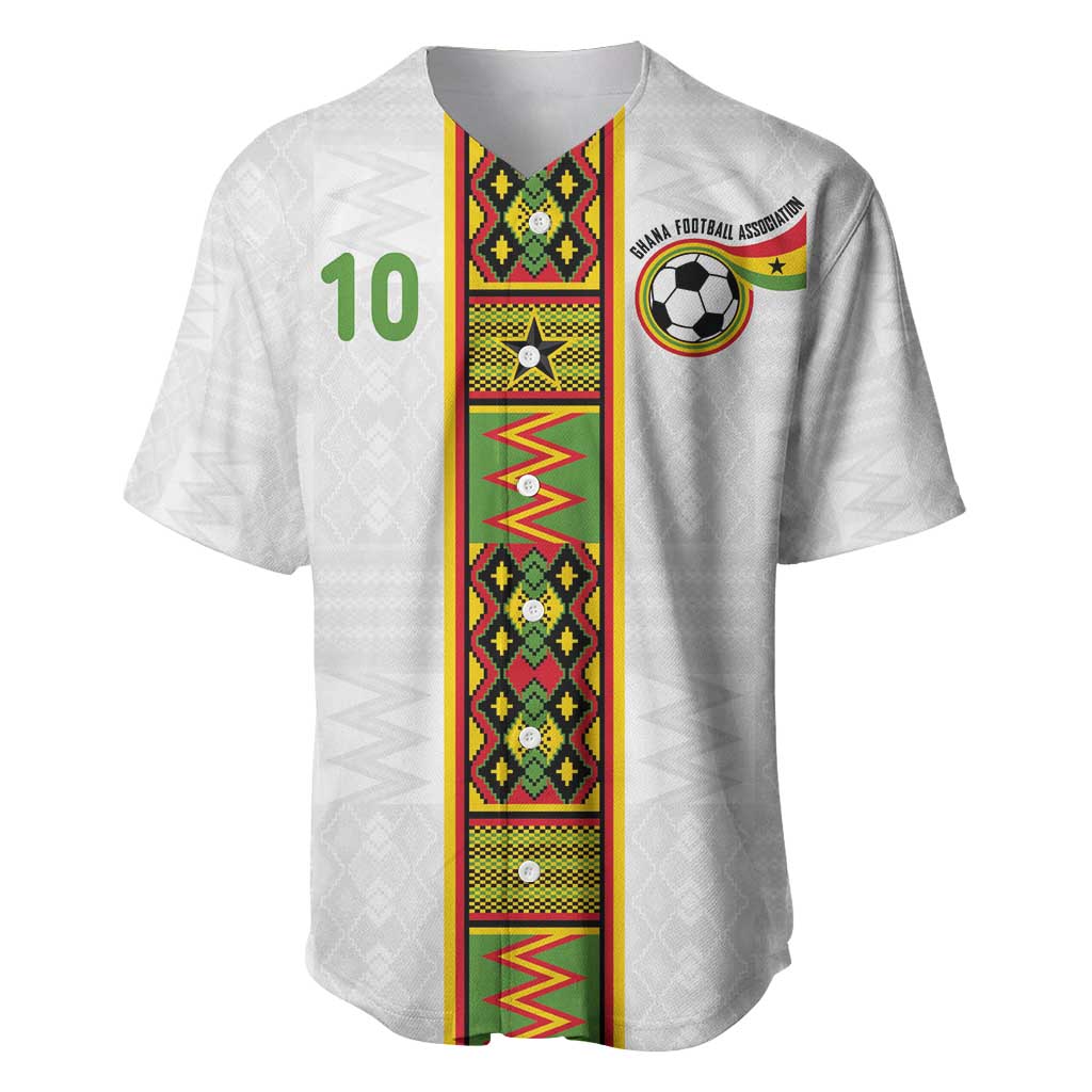 Custom Ghana National Football Baseball Jersey Traditional African Motifs Sporty Style - Wonder Print Shop
