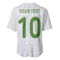 Custom Ghana National Football Baseball Jersey Traditional African Motifs Sporty Style - Wonder Print Shop
