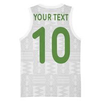 Custom Ghana National Football Basketball Jersey Traditional African Motifs Sporty Style - Wonder Print Shop