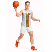 Custom Ghana National Football Basketball Jersey Traditional African Motifs Sporty Style - Wonder Print Shop
