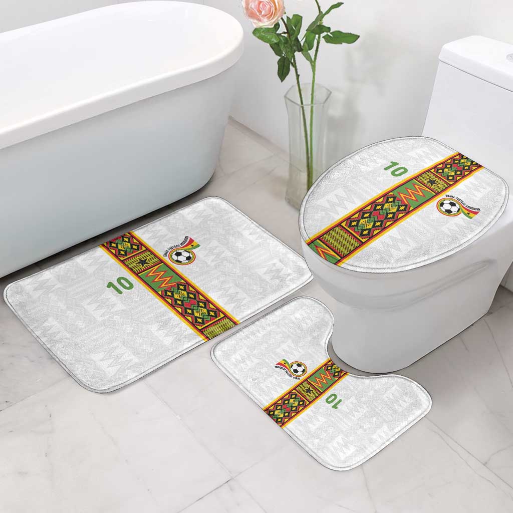 Custom Ghana National Football Bathroom Set Traditional African Motifs Sporty Style - Wonder Print Shop
