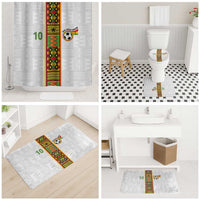 Custom Ghana National Football Bathroom Set Traditional African Motifs Sporty Style - Wonder Print Shop