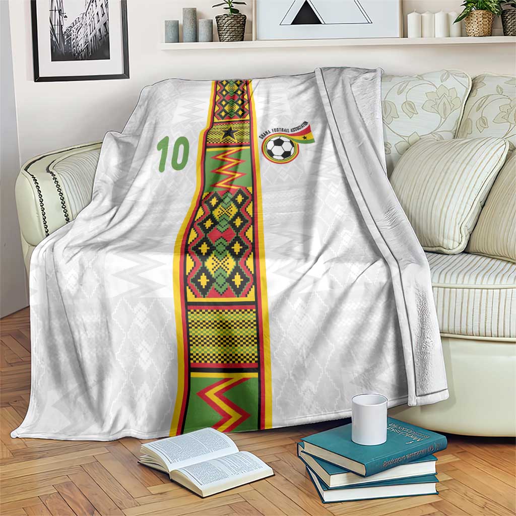 Custom Ghana National Football Blanket Traditional African Motifs Sporty Style - Wonder Print Shop