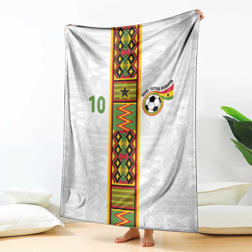 Custom Ghana National Football Blanket Traditional African Motifs Sporty Style - Wonder Print Shop