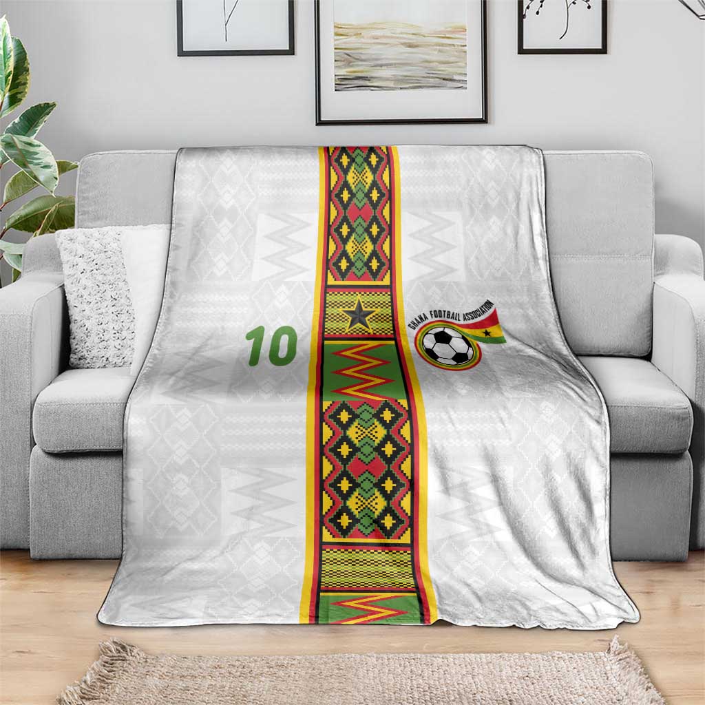 Custom Ghana National Football Blanket Traditional African Motifs Sporty Style - Wonder Print Shop
