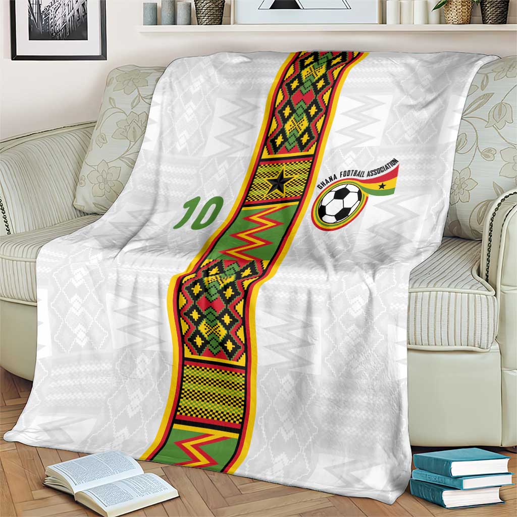 Custom Ghana National Football Blanket Traditional African Motifs Sporty Style - Wonder Print Shop