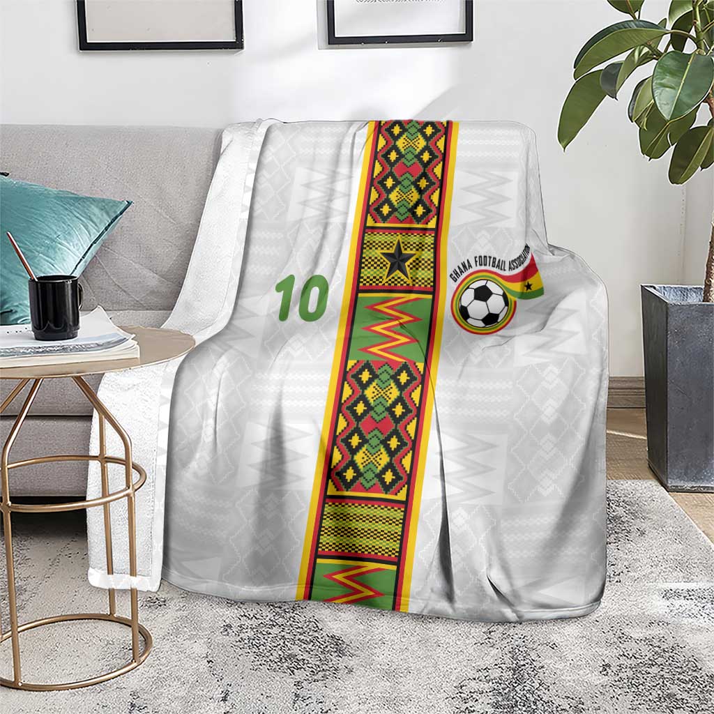 Custom Ghana National Football Blanket Traditional African Motifs Sporty Style - Wonder Print Shop