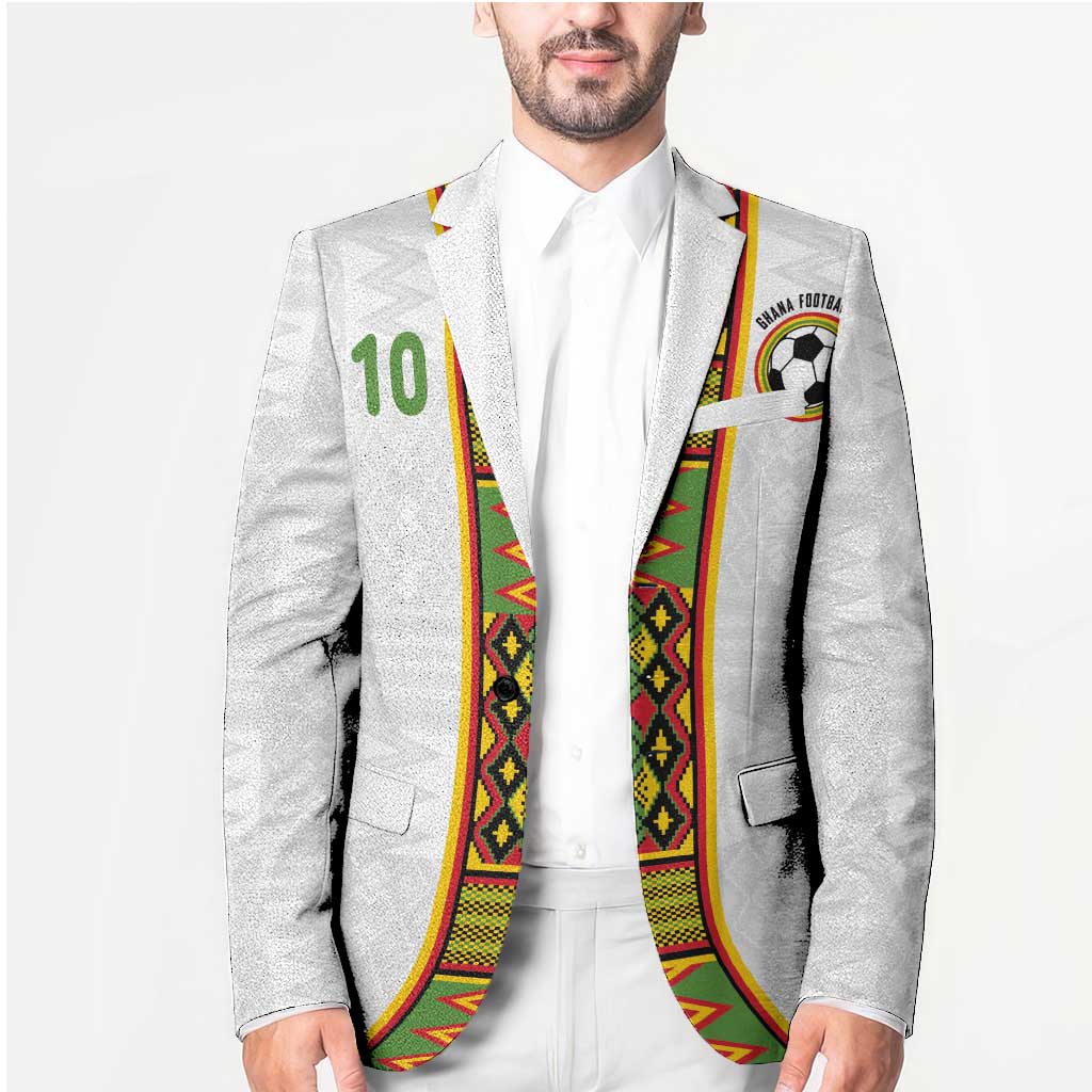 Custom Ghana National Football Blazer Traditional African Motifs Sporty Style - Wonder Print Shop