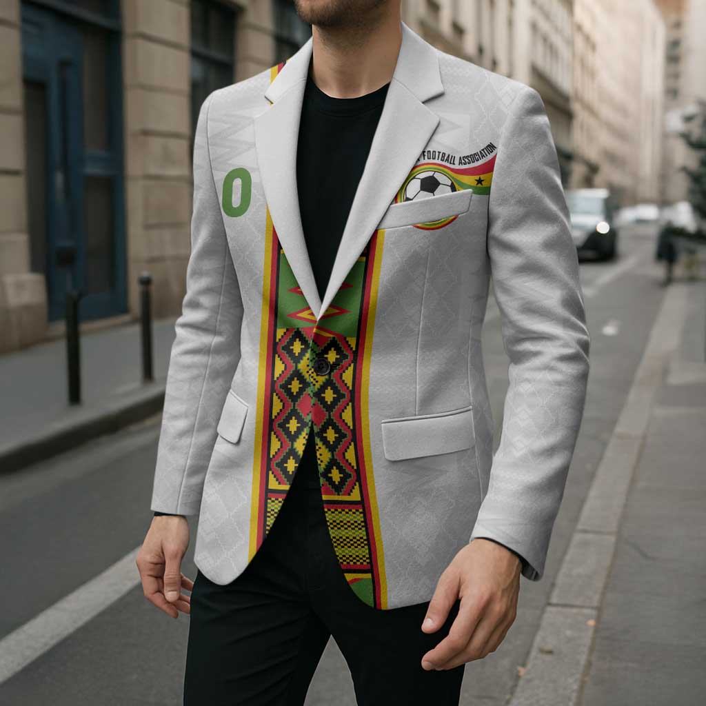 Custom Ghana National Football Blazer Traditional African Motifs Sporty Style - Wonder Print Shop