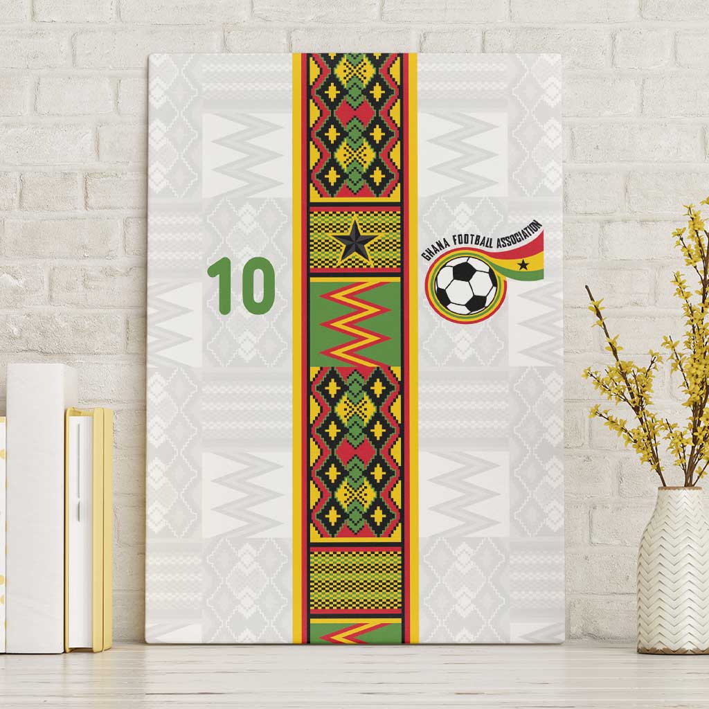 Custom Ghana National Football Canvas Wall Art Traditional African Motifs Sporty Style - Wonder Print Shop