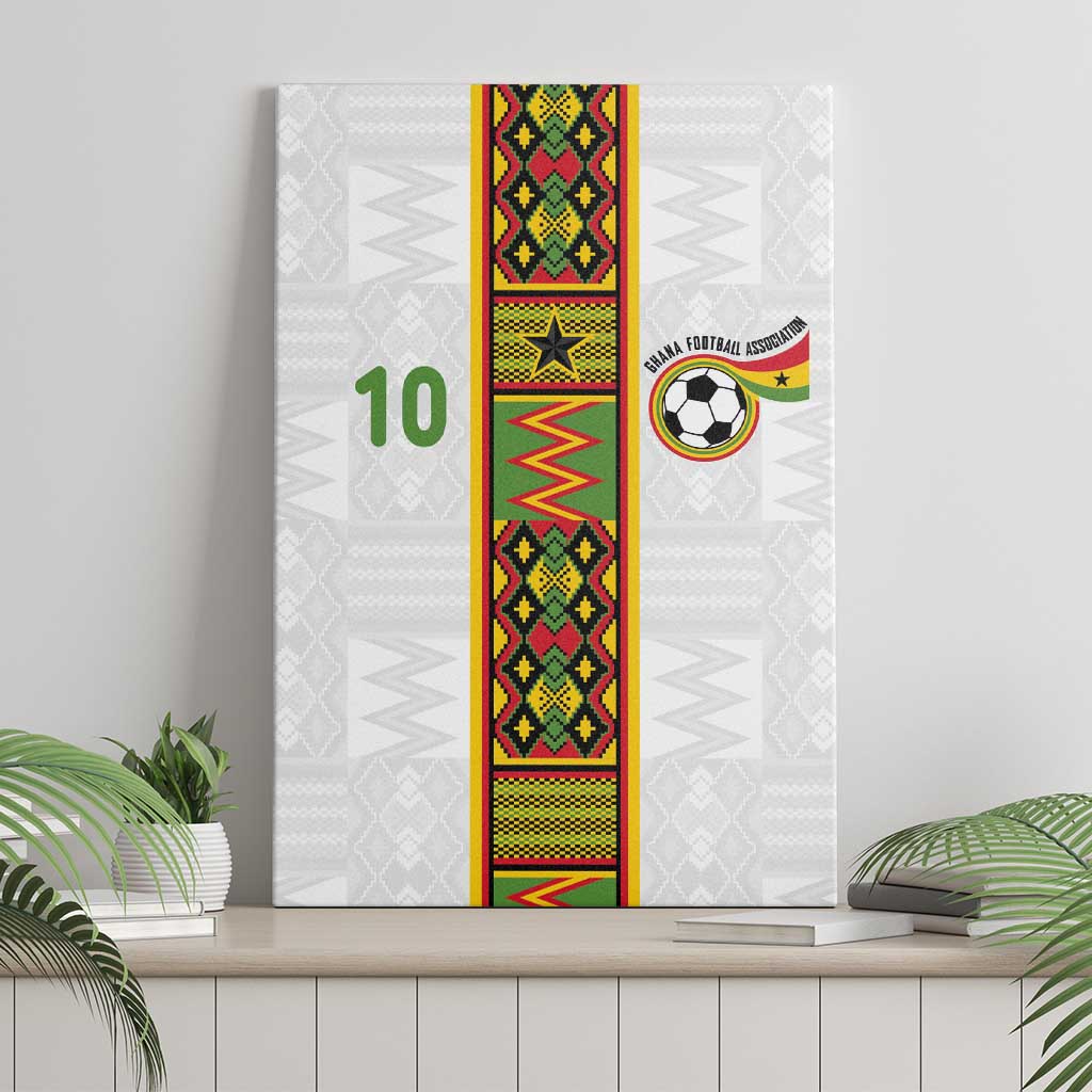 Custom Ghana National Football Canvas Wall Art Traditional African Motifs Sporty Style - Wonder Print Shop