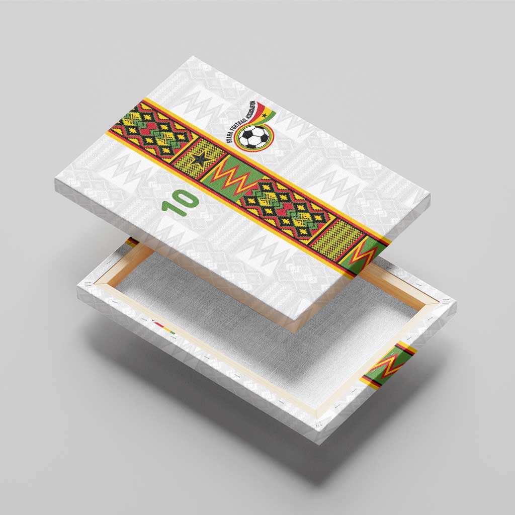Custom Ghana National Football Canvas Wall Art Traditional African Motifs Sporty Style - Wonder Print Shop