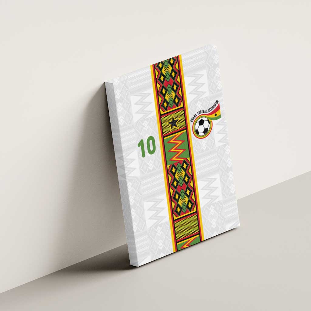 Custom Ghana National Football Canvas Wall Art Traditional African Motifs Sporty Style - Wonder Print Shop
