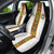 Custom Ghana National Football Car Seat Cover Traditional African Motifs Sporty Style - Wonder Print Shop