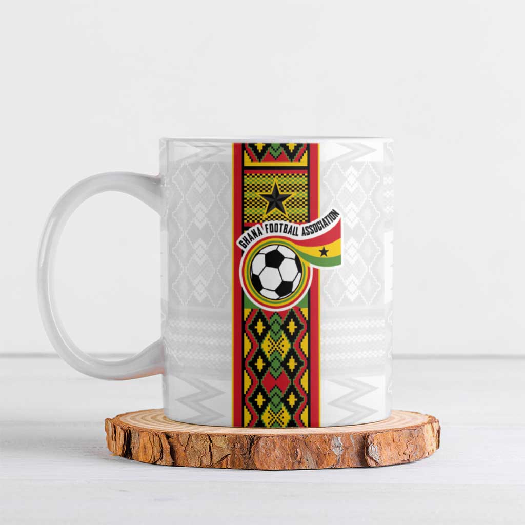 Custom Ghana National Football Ceramic Mug Traditional African Motifs Sporty Style - Wonder Print Shop