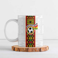 Custom Ghana National Football Ceramic Mug Traditional African Motifs Sporty Style - Wonder Print Shop
