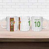 Custom Ghana National Football Ceramic Mug Traditional African Motifs Sporty Style - Wonder Print Shop