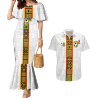 Custom Ghana National Football Couples Matching Mermaid Dress and Hawaiian Shirt Traditional African Motifs Sporty Style - Wonder Print Shop