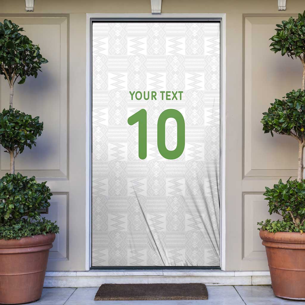 Custom Ghana National Football Door Cover Traditional African Motifs Sporty Style - Wonder Print Shop