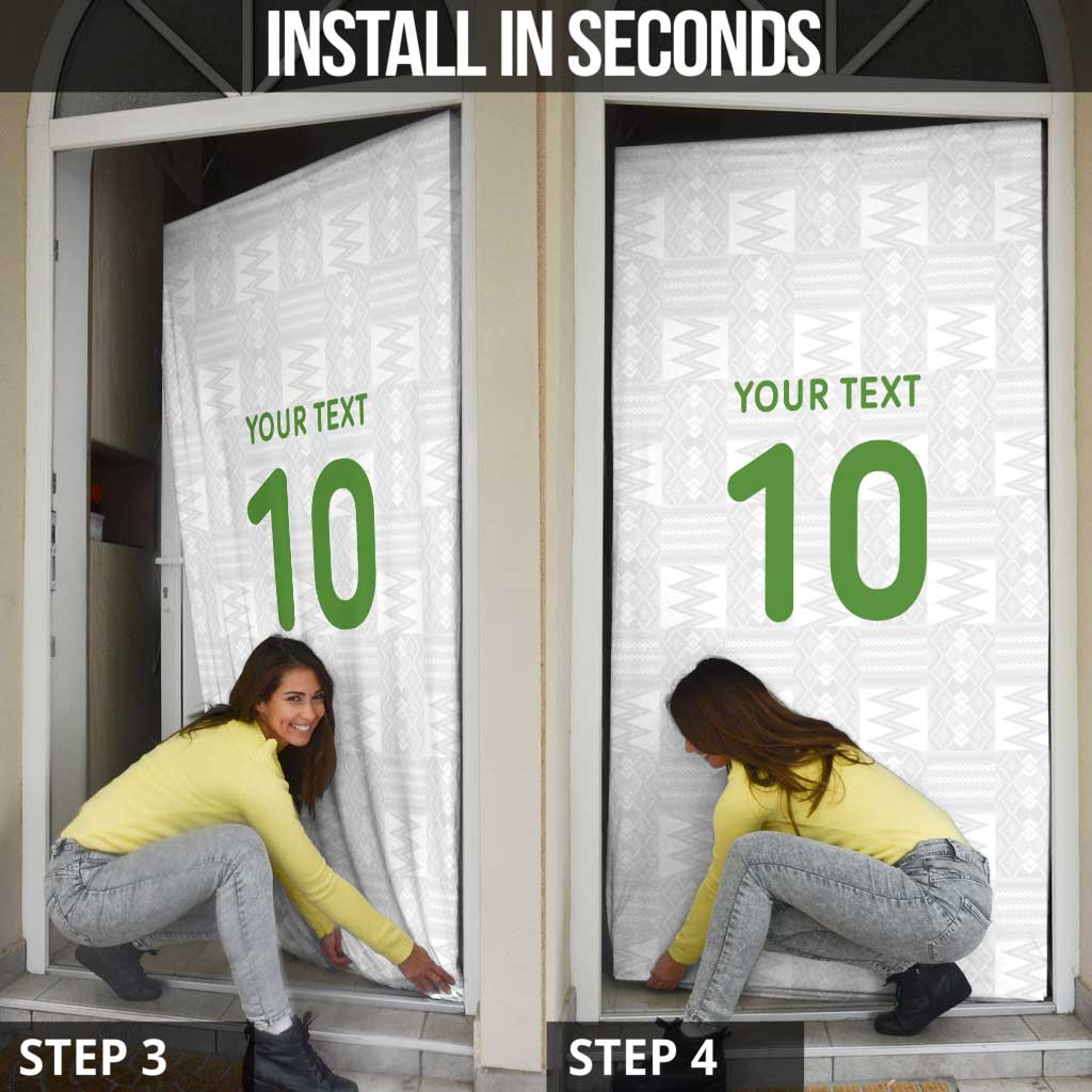 Custom Ghana National Football Door Cover Traditional African Motifs Sporty Style - Wonder Print Shop