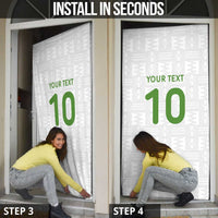 Custom Ghana National Football Door Cover Traditional African Motifs Sporty Style - Wonder Print Shop