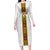 Custom Ghana National Football Family Matching Long Sleeve Bodycon Dress and Hawaiian Shirt Traditional African Motifs Sporty Style - Wonder Print Shop