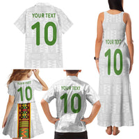 Custom Ghana National Football Family Matching Tank Maxi Dress and Hawaiian Shirt Traditional African Motifs Sporty Style - Wonder Print Shop