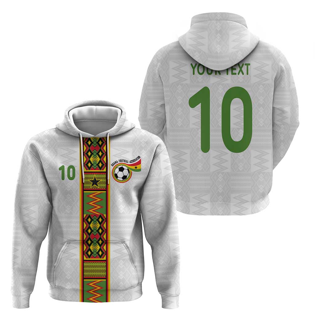 Custom Ghana National Football Hoodie Traditional African Motifs Sporty Style - Wonder Print Shop
