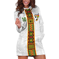 Custom Ghana National Football Hoodie Dress Traditional African Motifs Sporty Style - Wonder Print Shop