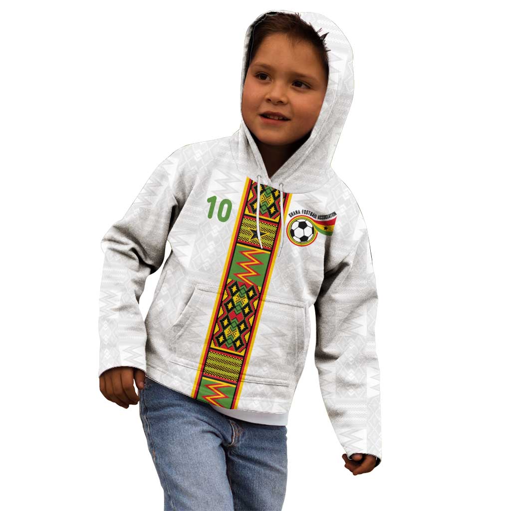 Custom Ghana National Football Kid Hoodie Traditional African Motifs Sporty Style - Wonder Print Shop