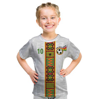 Custom Ghana National Football Kid T Shirt Traditional African Motifs Sporty Style - Wonder Print Shop