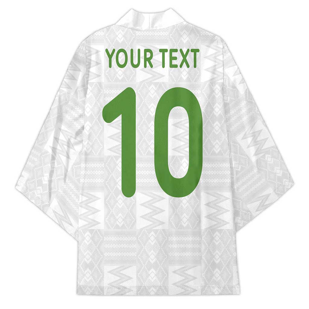 Custom Ghana National Football Kimono Traditional African Motifs Sporty Style - Wonder Print Shop