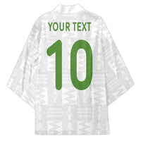 Custom Ghana National Football Kimono Traditional African Motifs Sporty Style - Wonder Print Shop