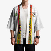 Custom Ghana National Football Kimono Traditional African Motifs Sporty Style - Wonder Print Shop